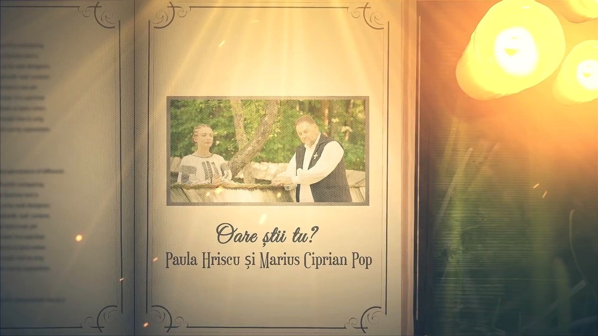 Paula Hriscu și Marius Ciprian Pop - Oare știi tu? - Versuri